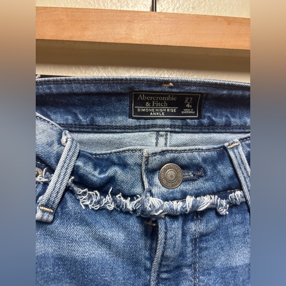 Abercrombie & Fitch Simone high rise ankle jeans 27/4r - Picture 2 of 6